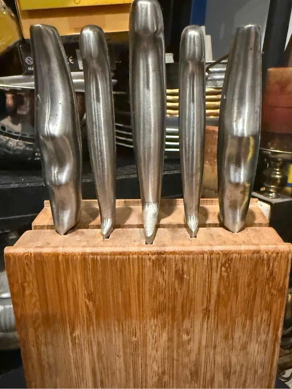 Chicago Cutlery 5-Piece Knife Set with Bamboo Knife Block